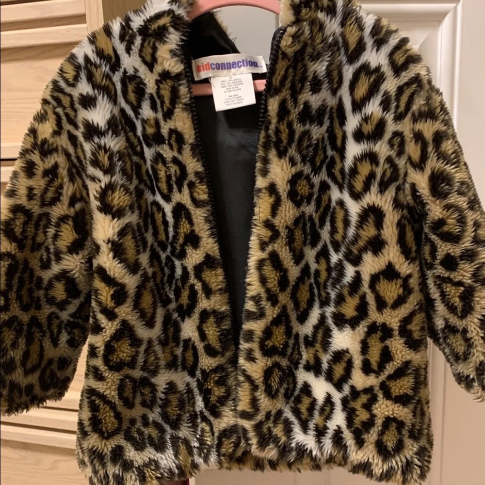 Girls Leopard Jacket